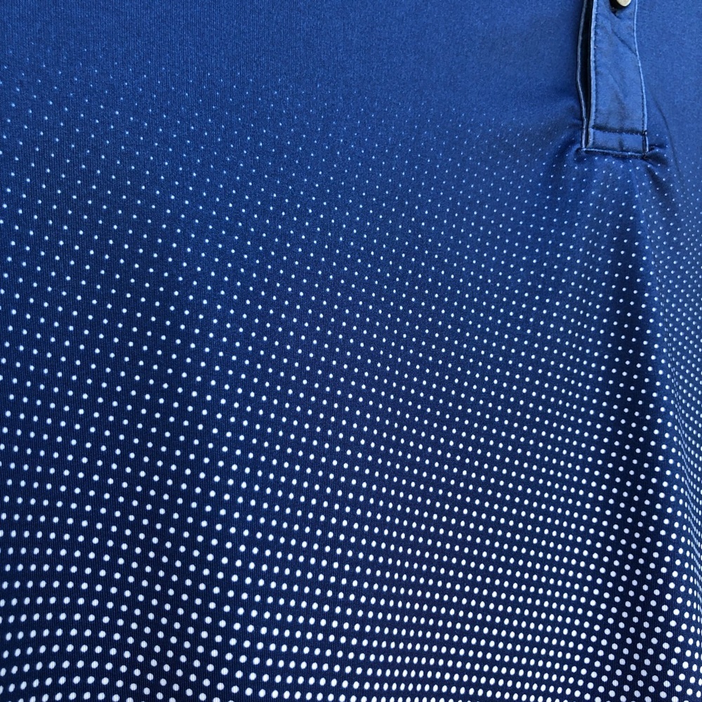 AndersonOrd Navy White Fade Performance Golf Polo M - Picture 6 of 13
